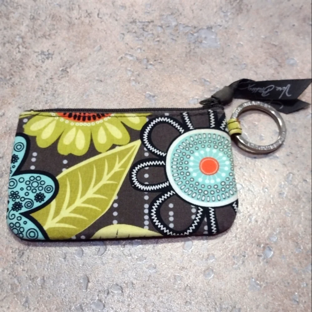 Vera Bradley Zip ID Case Flower Shower - Picture 2 of 4